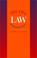 Cover of: The life of the law