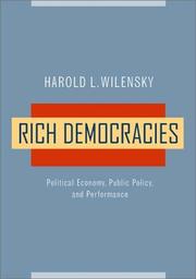 Cover of: Rich Democracies: Political Economy, Public Policy, and Performance