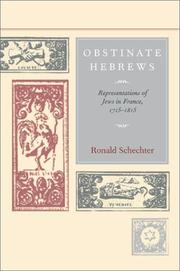 Cover of: Obstinate Hebrews by Ronald Schechter