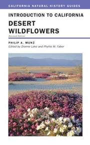 Cover of: Introduction to California Desert Wildflowers (California Natural History Guides) by Philip A. Munz