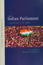 Cover of: Indian Parliament by B. L. Shankar, Valerian Rodrigues