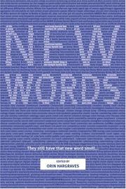 Cover of: New words by edited by Orin Hargraves.