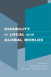 Cover of: Disability in Local and Global Worlds by 