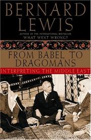 Cover of: From Babel to Dragomans by Bernard Lewis