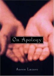 Cover of: On Apology by Aaron Lazare, Aaron Lazare
