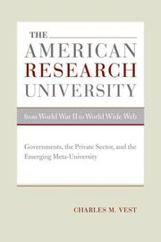 Cover of: The American Research University from World War II to World Wide Web: Governments, the Private Sector, and the Emerging Meta-University (The Clark Kerr ... the Role of Higher Br Education in Society)