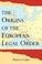 Cover of: The Origins of the European Legal Order