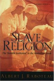 Cover of: Slave Religion by Albert J. Raboteau