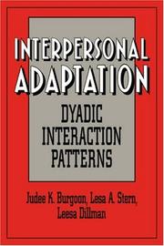 Cover of: Interpersonal Adaptation | Judee K. Burgoon
