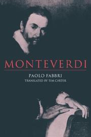Cover of: Monteverdi