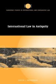 Cover of: International Law in Antiquity (Cambridge Studies in International and Comparative Law)