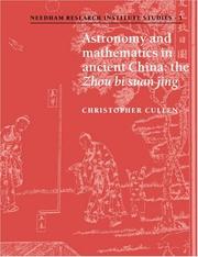 Cover of: Astronomy and Mathematics in Ancient China by Christopher Cullen