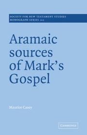 Cover of: Aramaic Sources of Mark's Gospel