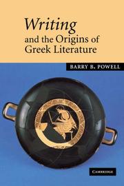 Cover of Writing and the origins of Greek literature