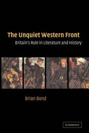 Cover of: The Unquiet Western Front by Brian Bond