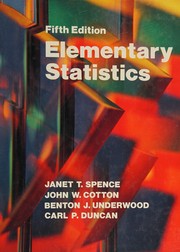Cover of: Elementary statistics