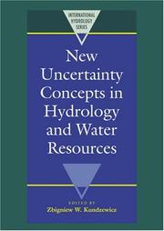 Cover of: New Uncertainty Concepts in Hydrology and Water Resources