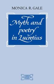 Cover of: Myth and Poetry in Lucretius (Cambridge Classical Studies)