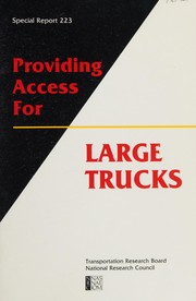 Cover of: Providing Access for Large Trucks by National Research Council (US)