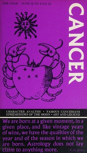 Cover of: Cancer, the crab, June 22 to July 22.