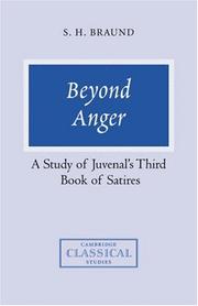 Cover of: Beyond Anger by Susan H. Braund