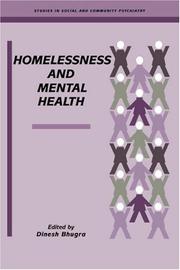 Cover of: Homelessness and Mental Health (Studies in Social and Community Psychiatry)