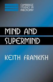 Cover of: Mind and Supermind (Cambridge Studies in Philosophy)