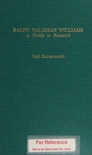 Cover of: Ralph Vaughan Williams: a guide to research