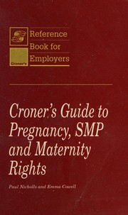 Cover of: Pregnancy, SMP and Maternity Law in Employment by Nicholls