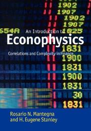 Cover of: Introduction to Econophysics | Rosario N. Mantegna