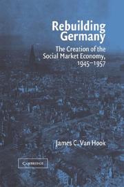 Cover of: Rebuilding Germany by James C. Van Hook
