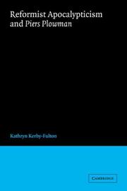 Cover of: Reformist Apocalypticism and Piers Plowman | Kathryn Kerby-Fulton