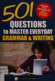 Cover of: 501 grammar and writing questions