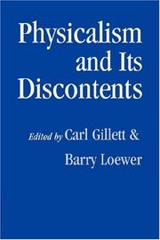 Cover of: Physicalism and its Discontents by 