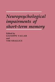 Cover of: Neuropsychological Impairments of Short-Term Memory by 