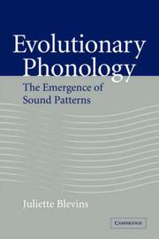 Cover of: Evolutionary Phonology: The Emergence of Sound Patterns