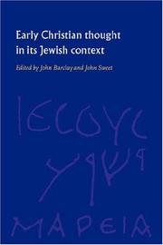 Cover of: Early Christian Thought in its Jewish Context