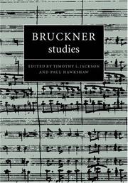Cover of: Bruckner Studies (Cambridge Composer Studies)