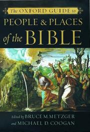 Cover of: The Oxford Guide to People & Places of the Bible by 