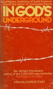 Cover of: In God's underground by Richard Wurmbrand