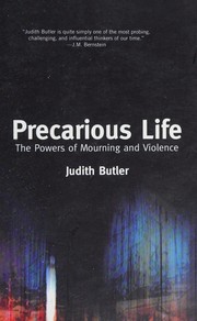 Cover of: Precarious life by Judith Butler