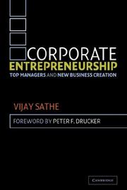 Cover of: Corporate entrepreneurship by Vijay Sathe, Vijay Sathe