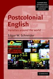 Cover of: Postcolonial English by Edgar W. Schneider