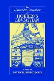 Cover of: The Cambridge Companion to Hobbes's Leviathan (Cambridge Companions to Philosophy) by Patricia Springborg