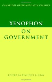 Cover of: Xenophon on Government (Cambridge Greek and Latin Classics)