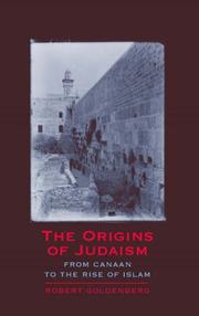 Cover of: The Origins of Judaism by Robert Goldenberg, Robert Goldenberg
