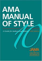 Cover of: AMA Manual of Style: A Guide for Authors and Editors