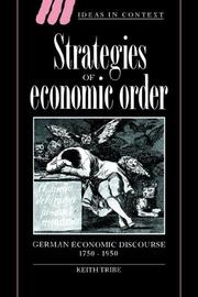 Cover of: Strategies of Economic Order by Keith Tribe