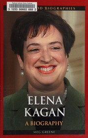 Cover of: Elena Kagan by Meg Greene