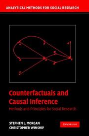 Counterfactuals and Causal Inference by Stephen L. Morgan